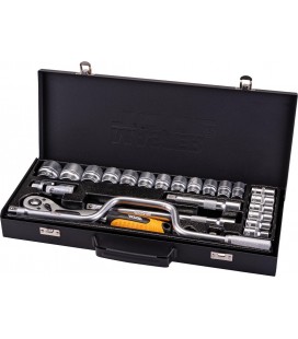 Sada hlavíc nástrčných MASTERTOOL PROFI 32 mm CRV račňa 72Т 24 ks 78-4125