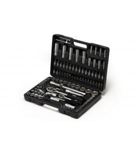 Sada nástrčných hlavíc MASTERTOOL 1/4" - 1/2 " CrV račňa 24Т 108 ks 78-7108