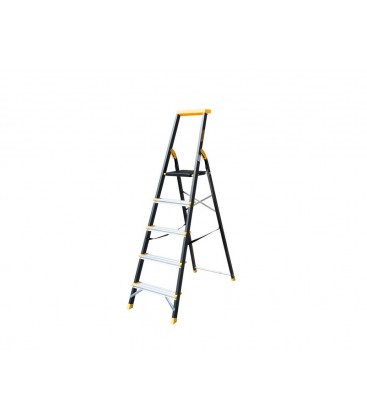 Rebrík schodíkový hliníkový MASTERTOOL 5 kovové stupňov h 1064 mm max 150 kg 79-1205