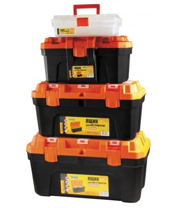 Set boxov MASTERTOOL na náradie 4 ks s plastovými zámkami 12"/16"/20"/22, 5" 79-2003