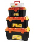 Set boxov MASTERTOOL na náradie 4 ks s plastovými zámkami 12"/16"/20"/22, 5" 79-2003