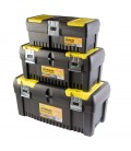 Set boxov na náradie MASTERTOOL 3 ks s kovovými zámkami, organizér 14"/17"/20" 79-2005
