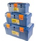 Set boxov MASTERTOOL na náradie 3 ks s plastovými zámkami, organizér 14"/17"/20" 79-2006