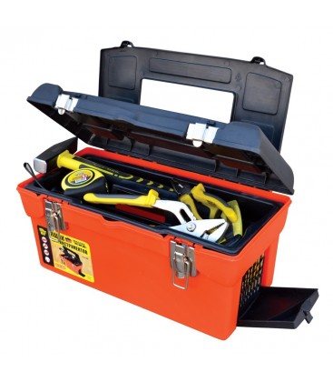 Box na náradie s kovovými zámkami, 16, 5" 420*225*210 mm MASTERTOOL 79-2105