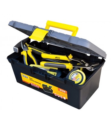 Box na náradie s plastovými zámkami 16" 395*223*165 mm MASTERTOOL 79-2216