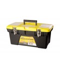 Box na náradie s kovovými zámkami, odnímateľný organizér 19" 480*250*230 mm MASTERTOOL 79-2319