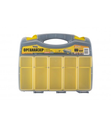 Organizér obojstranný MASTERTOOL s rukoväťou 15" 370*300*80 mm 15 priehradiek/10 sekcií 79-3131