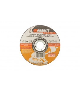 Kotúč rezný na kov a nerez GRANITE PROFI +30 125*1, 6*22, 2 mm 8-06-121