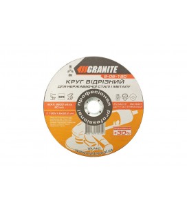 Kotúč rezný na kov a nerez GRANITE PROFI +30 180*1, 6*22, 2 mm 8-06-180