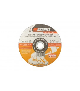Kotúč rezný na kov a nerez GRANITE PROFI +30 180*2, 0*22, 2 mm 8-06-181