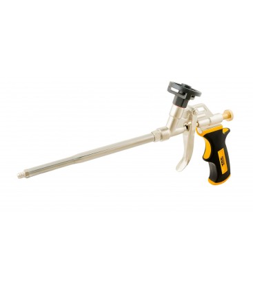 Pištoľ na montážnu penu CM18 MASTERTOOL 180 mm celokovová, tryska a časť na uchytenie nádoby teflónovým povlakom 81-8676