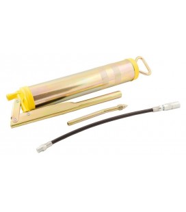 Pištoľ mazacia ručná MASTERTOOL maznica 500 ml, ohybná hadica, ohnutá mazacia trubica 81-8800