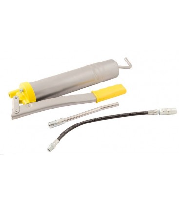 Pištoľ mazacia ručná MASTERTOOL maznica 500 ml, ohybná hadica, ohnutá mazacia trubica 81-8801