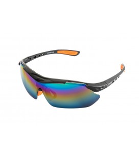 Okuliare ochranné MASTERTOOL SPORTLINE REVO panoramatická šošovka, proti poškriabaniu ANTI-SCRATCH, protišmykové bočnice 82-0009