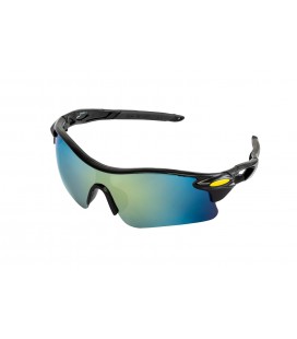 Okuliare ochranné MASTERTOOL SPORTLINE GOLD MIRROR panoramatická šošovka, protišmykové bočnice 82-0012