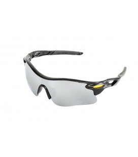Okuliare ochranné MASTERTOOL SPORTLINE SILVER MIRROR panoramatická šošovka, protišmykové bočnice 82-0013