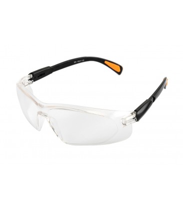 Okuliare ochranné MASTERTOOL ANTI-SCRATCH transparentný, nastaviteľné nohy l-class 82-0062