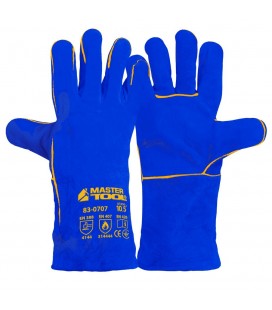 Rukavice zváračské MASTERTOOL modrý 10, 5" 83-0707
