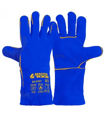 Rukavice zváračské MASTERTOOL modrý 10, 5" 83-0707