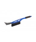 Auto kefa na sneh MASTERTOOL so škrabkou na ľad 100 mm BLUE 520 mm 84-0004