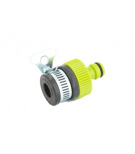 Adaptér na kohútik MASTERTOOL 1/2"-3/4" s tesnením a svorkou 92-9328