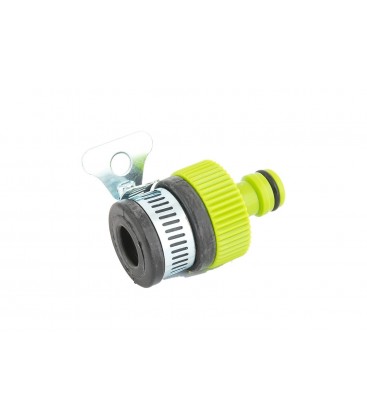Adaptér na kohútik MASTERTOOL 1/2"-3/4" s tesnením a svorkou 92-9328