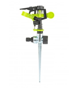 Zavlažovač impulzný MASTERTOOL 1/2" s kovový podstavcom 20 m 5, 3-13, 5 l/min 92-9329