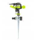 Zavlažovač impulzný MASTERTOOL 1/2" s kovový podstavcom 20 m 5, 3-13, 5 l/min 92-9329