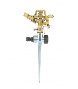 Zavlažovač impulzný MASTERTOOL kovový 1/2" s podstavcom 16 m 5, 7-14, 8 l/min 92-9330