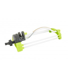 Zavlažovač oscilačný MASTERTOOL 1/2" 16 mosadzných trysiek 4 funkcie 110-220 m² 92-9337