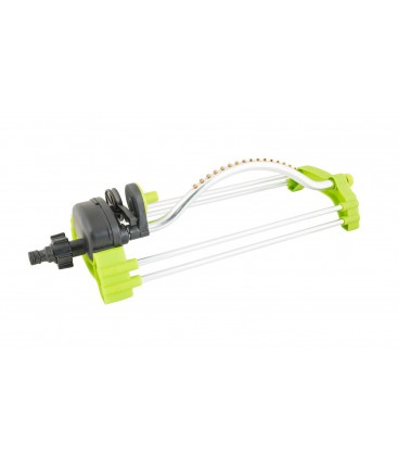 Zavlažovač oscilačný MASTERTOOL 1/2" 16 mosadzných trysiek 4 funkcie 110-220 m² 92-9337