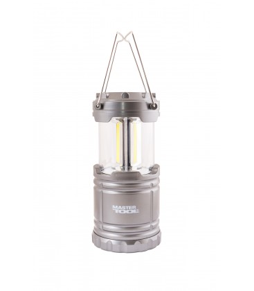 Svietidlo kempingové MASTERTOOL ručné 3W COB LED, 200 Lum/7000K, 10 m, 3xAA, ABS 94-0803