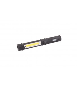 Baterka magnetická MASTERTOOL ručná 1W LED/1W COB LED, 90 Lum/ 6500K, 50 m, 3xAAA, ABS 94-0806