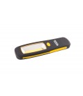 Baterka magnetická MASTERTOOL ručná s odpružením 3W COB LED, 150 Lum/6500K, 10 m, 3xAA, ABS 94-0807