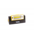 Magnetická baterka MASTERTOOL COB LED s bočným svetlom 6*0, 2W LED/3W, 150 Lum 8000K, 15m, 4xAAA, ABS 94-0809