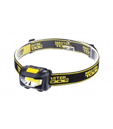 Lampa čelová MASTERTOOL 3 funkcie, 1W COB LED, 90 Lum/7000K, 10 m, 3xAAA, ABS 94-0811