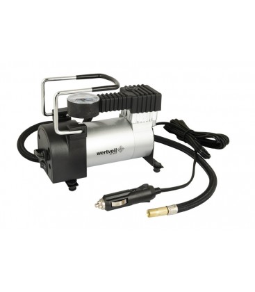 Kompresor do auta WERTVOLL 37 l/min 12V/8A/100W/150Psi, úložné puzdro AC-2137