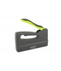 Pištoľ sponkovacia 4-v-1 WERTVOLL spony R53 4-14 mm/R13 6-14 mm/R140 6-14 mm, klince 15 mm, opláštená rukoväť TPR FX-1106