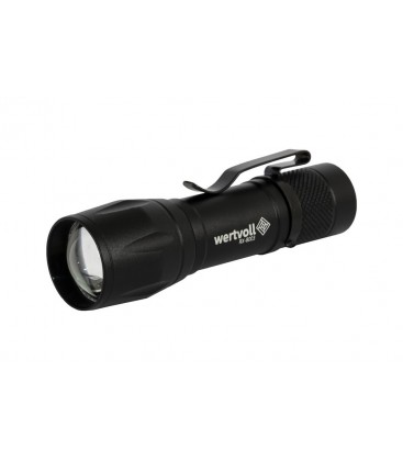 Baterka nabíjateľná WERTVOLL 3 funkcie nastaviteľné 1W LED/1W COB LED 100 Lum/8000K, 50 m, USB, Li-ion800 mAh, AL RX-8003