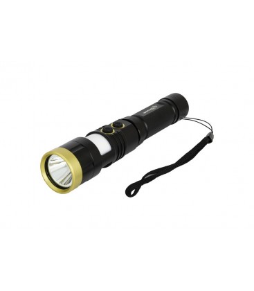 Baterka nabíjateľná WERTVOLL 8 funkcií, 5W LED/0, 5W WHITE/RED/BLUE, 300 Lum/7000K, 200 m, IP44, USB, Li-ion 2000 mAh, AL RX-800