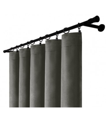 Zamatový záves s riasiacou páskou