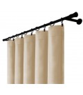 Zamatový záves s riasiacou páskou – Beige Dune, bežová