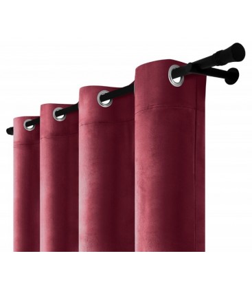 Zamatový záves s krúžkami - Beige Dune, bežová