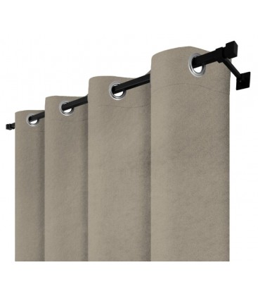 Zatemňovací záves s krúžkami - Blackout Royal Nude, bežová