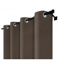 Zatemňovací záves s krúžkami - Blackout Royal Truffle, čokoládová farba