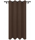 Zatemňovací záves s krúžkami - Blackout Royal Truffle, čokoládová farba