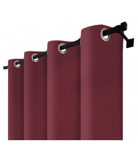 Zatemňovací záves s krúžkami - Blackout Royal Marsala, farbá burgundy