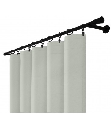 Zatemňovací záves s riasiacou páskou - Blackout Royal Silver, svetlosivá