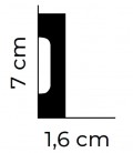 Flexibilná soklová lišta MD359F 200 x 7 x 1.6 cm Mardom flexible
